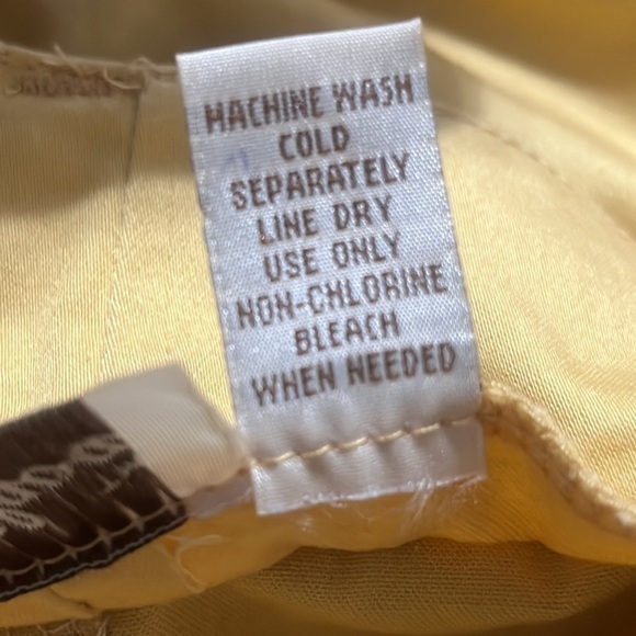 GOLD FLAVA COTTON SPANDEX WOMENS KHAKI YELLOW SKIRT, SIZE PLUS 16 - Picture 7 of 8